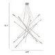 ZUO Belief Ceiling Lamp Chrome
