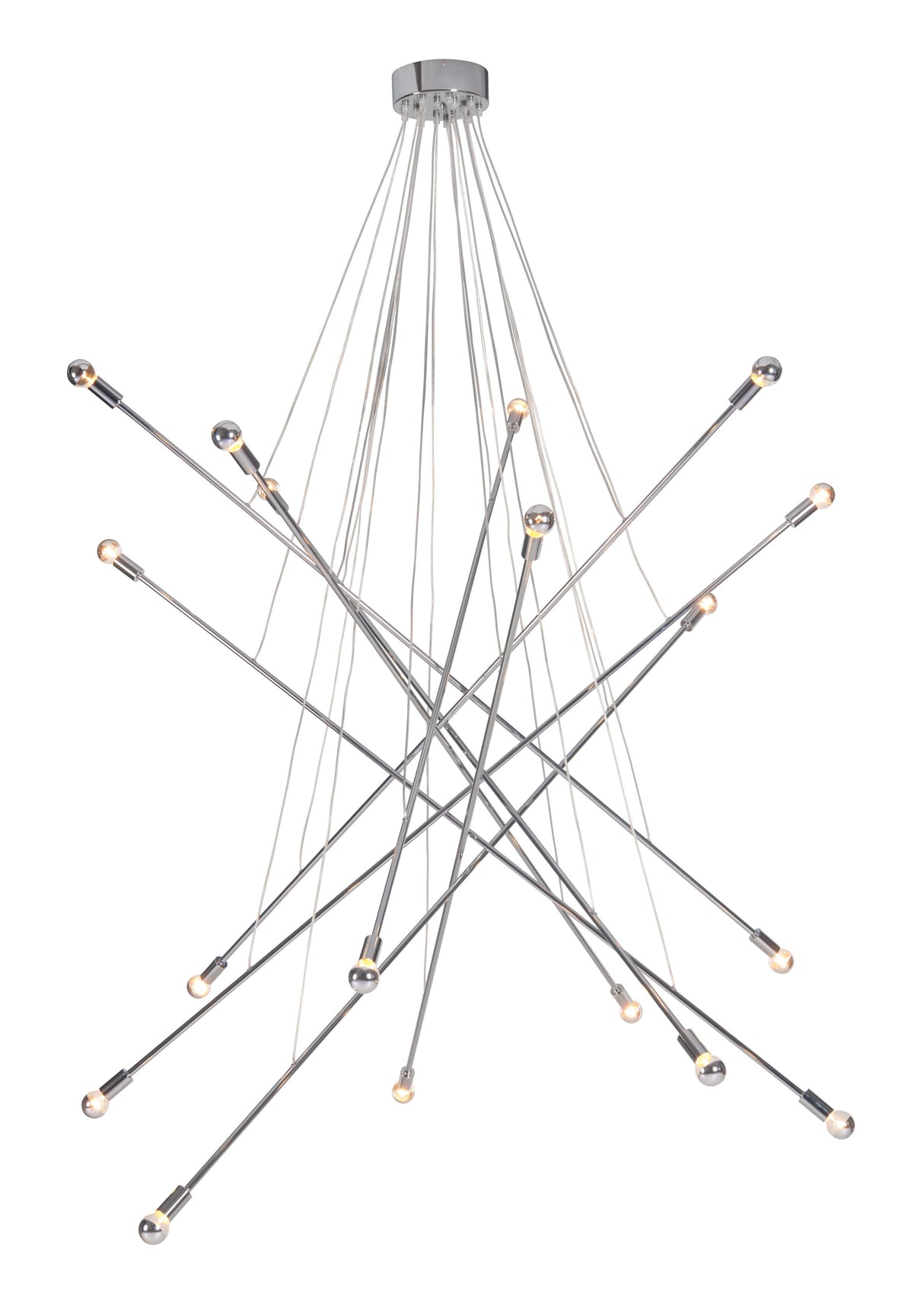 ZUO Belief Ceiling Lamp Chrome