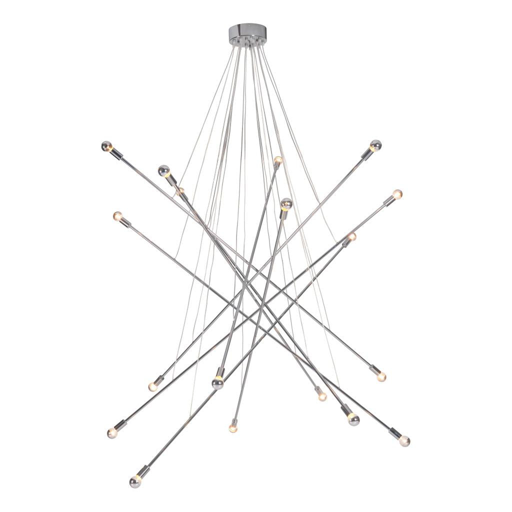ZUO Belief Ceiling Lamp Chrome
