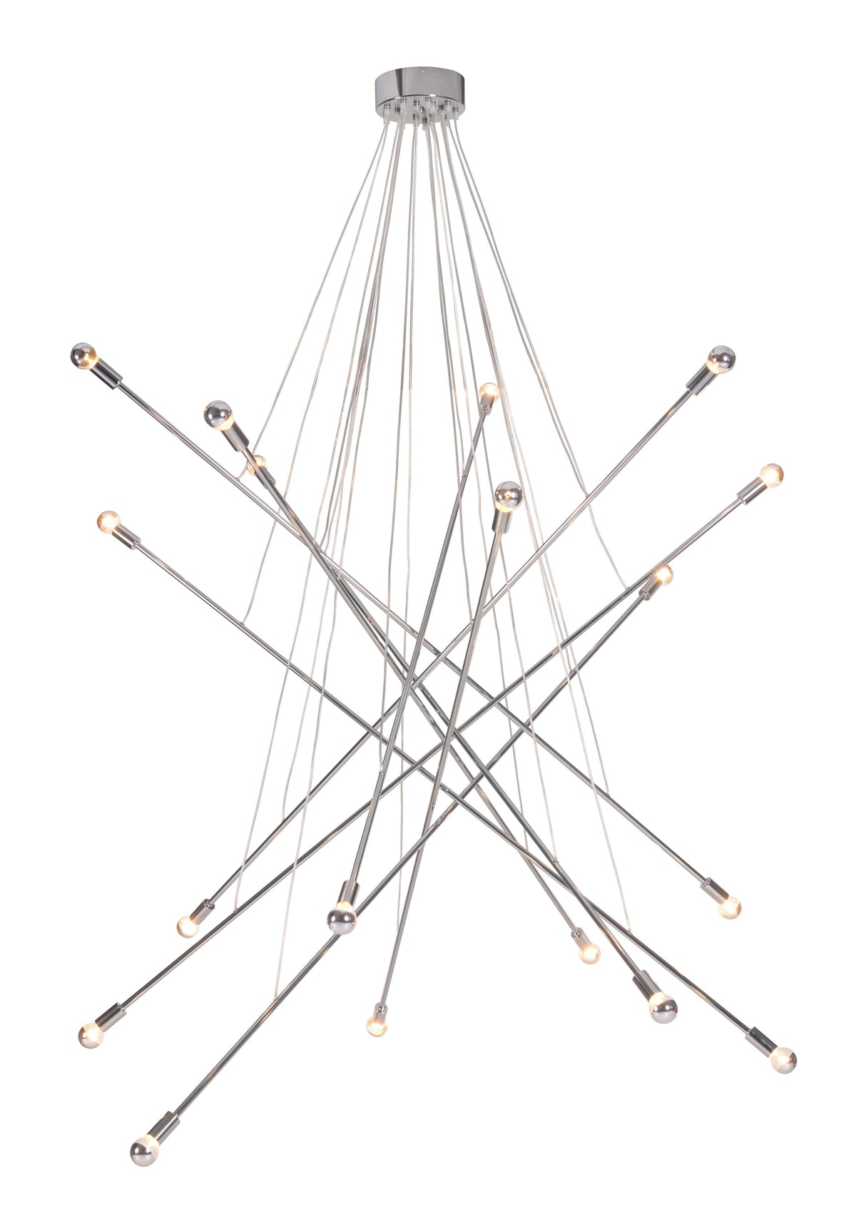 ZUO Belief Ceiling Lamp Chrome