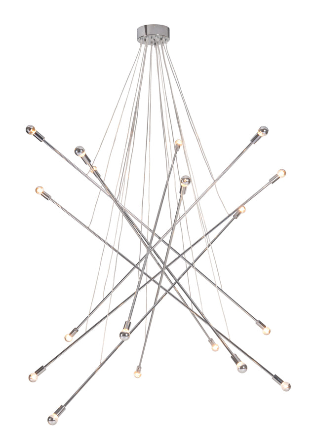 ZUO Belief Ceiling Lamp Chrome