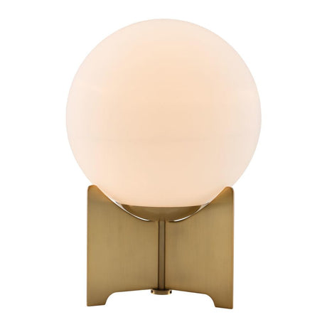 ZUO Pearl Table Lamp White & Brass