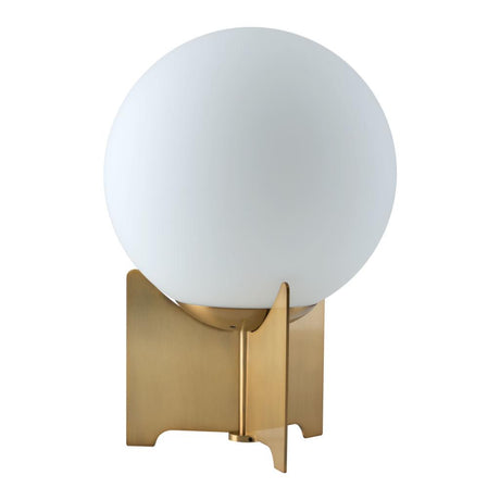 ZUO Pearl Table Lamp White & Brass