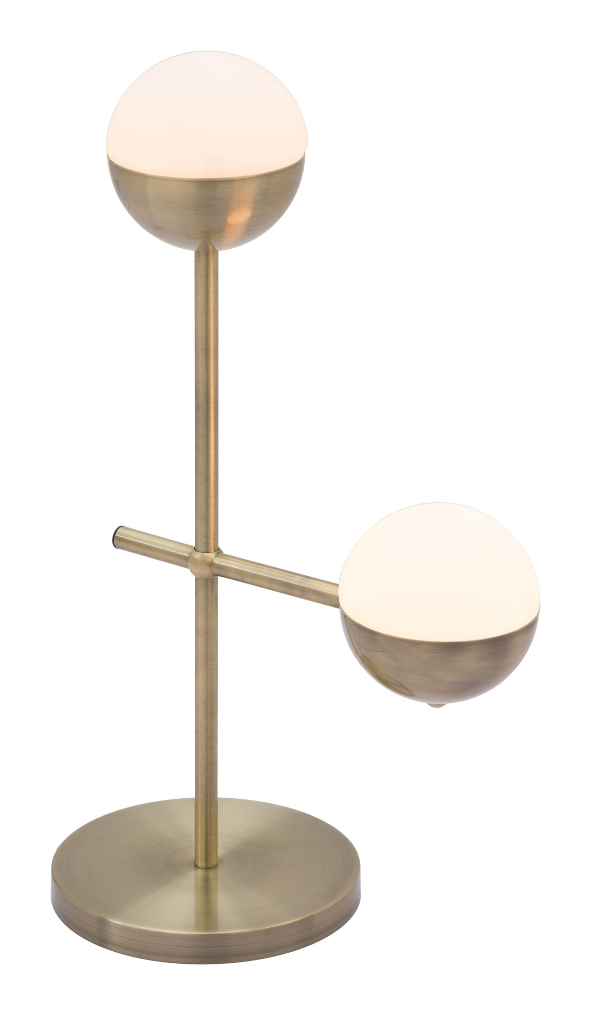 ZUO Waterloo Table Lamp White & Bronze