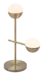 ZUO Waterloo Table Lamp White & Bronze