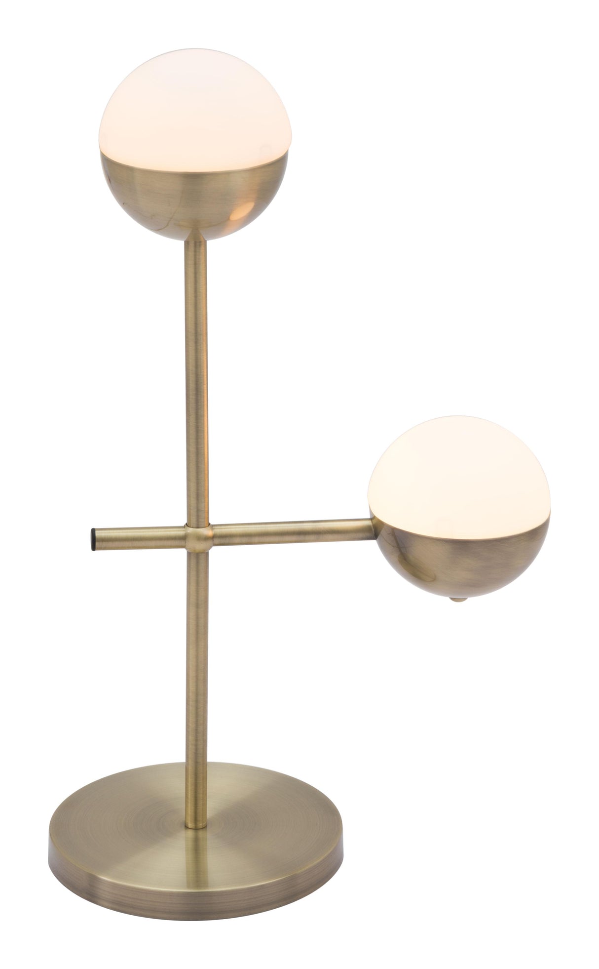 ZUO Waterloo Table Lamp White & Bronze