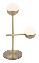 ZUO Waterloo Table Lamp White & Bronze