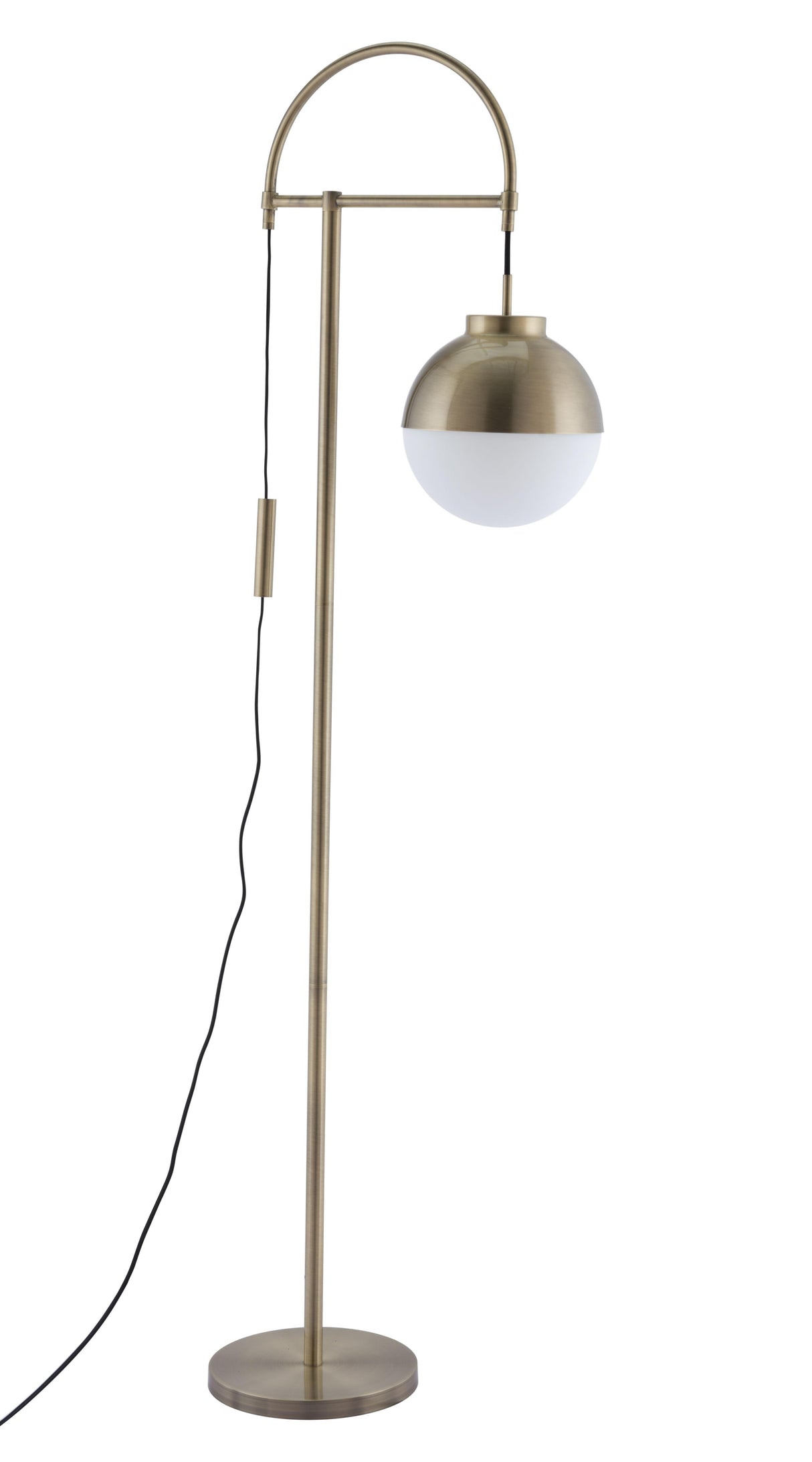 ZUO Waterloo Floor Lamp White & Bronze