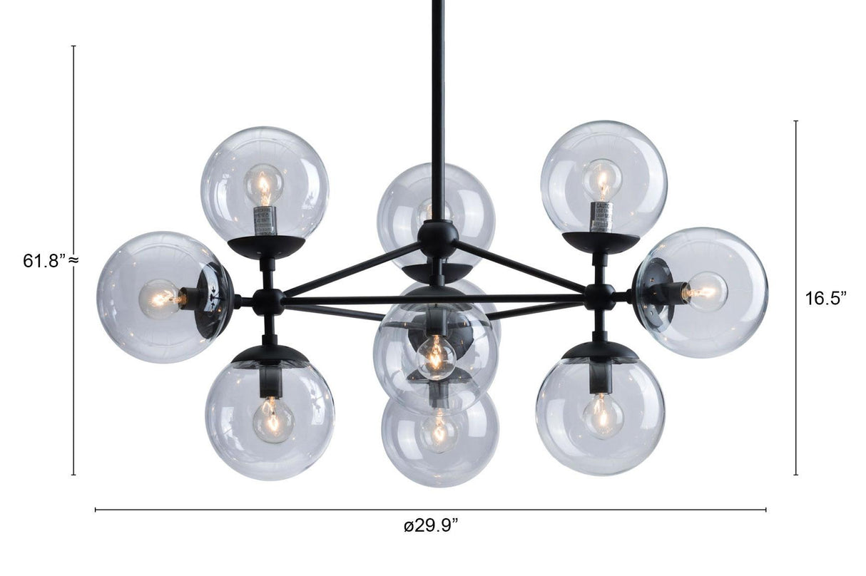 ZUO Belfast Ceiling Lamp Black