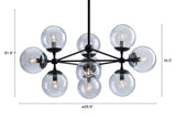 ZUO Belfast Ceiling Lamp Black