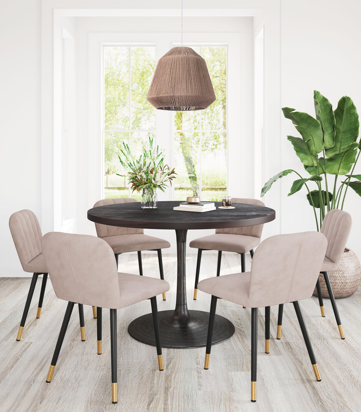 ZUO Impala Ceiling Lamp Brown
