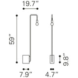 ZUO Lancia Floor Lamp Black