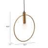 ZUO Irenza Ceiling Lamp Brass