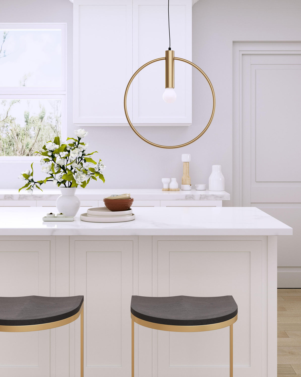 ZUO Irenza Ceiling Lamp Brass