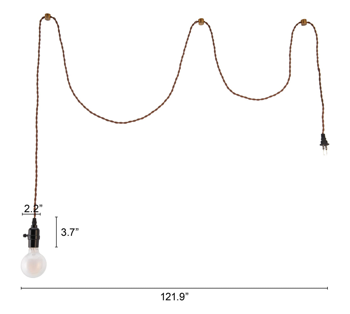 ZUO Molly Ceiling Lamp Black