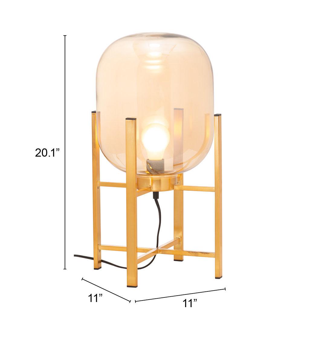 ZUO Wonderwall Table Lamp Gold