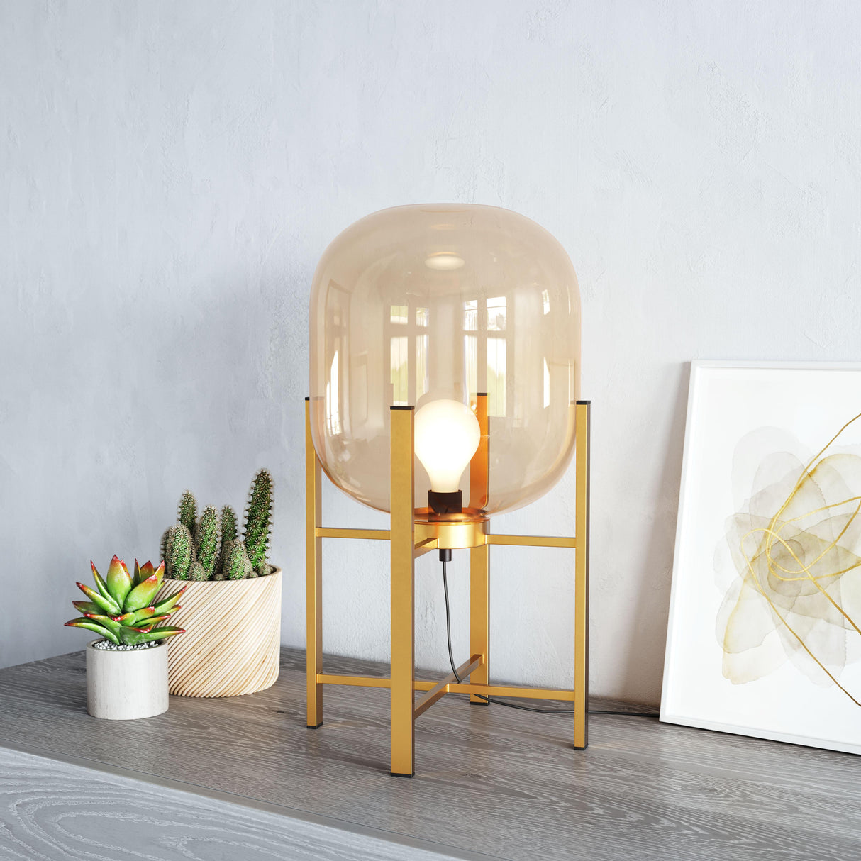 ZUO Wonderwall Table Lamp Gold