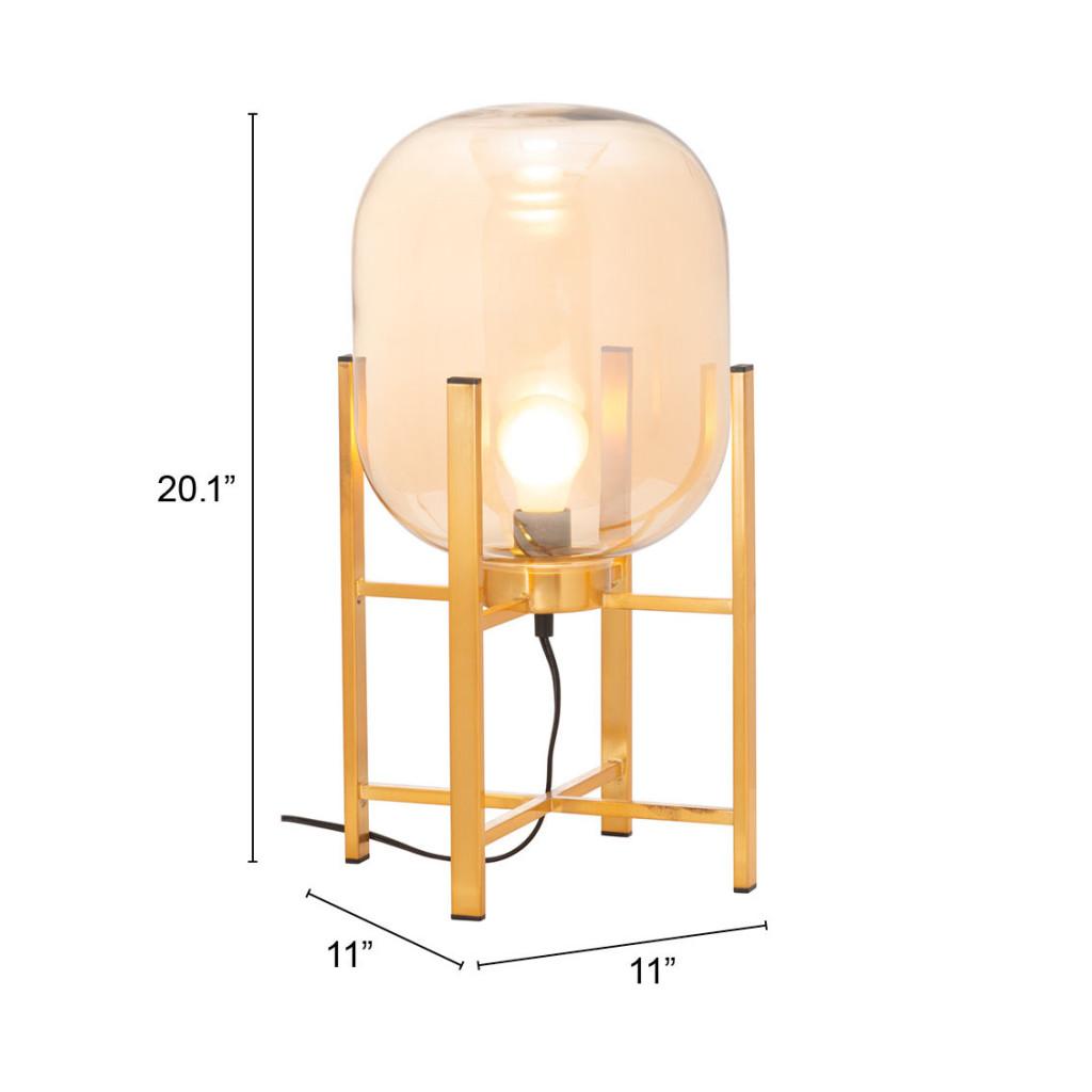 ZUO Wonderwall Table Lamp Gold