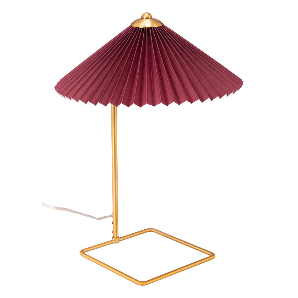 ZUO Charo Table Lamp Red & Gold