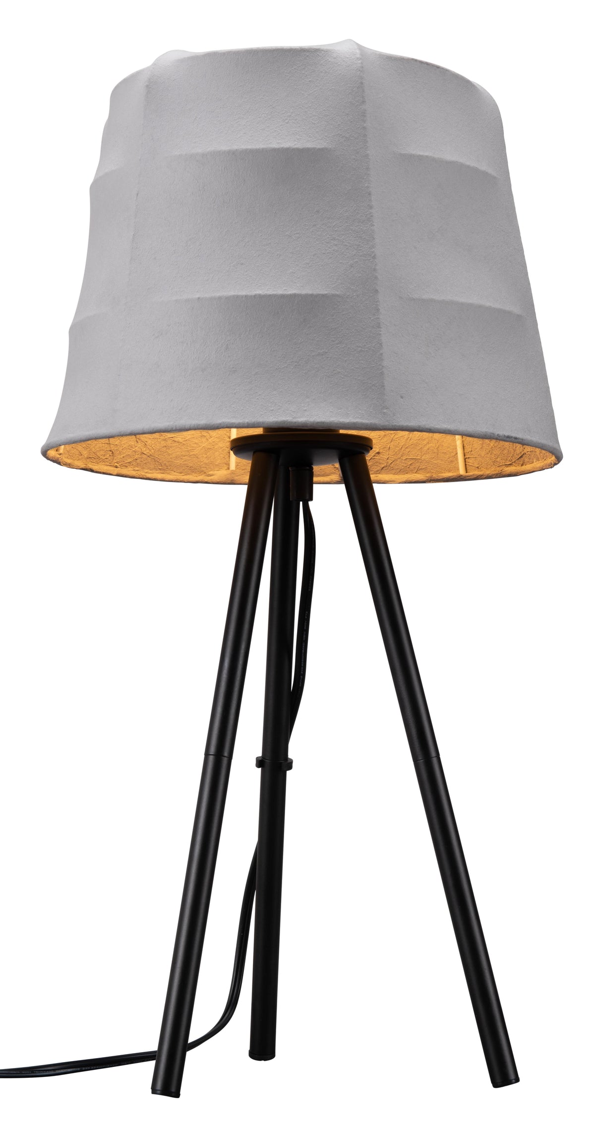 ZUO Mozzi Table Lamp Gray & Black