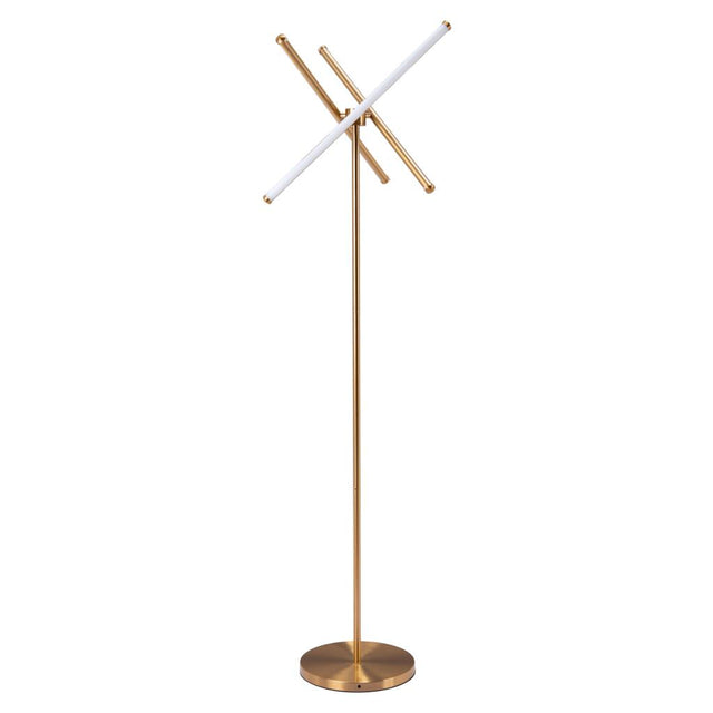 ZUO Garza Floor Lamp Brass