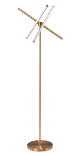 ZUO Garza Floor Lamp Brass
