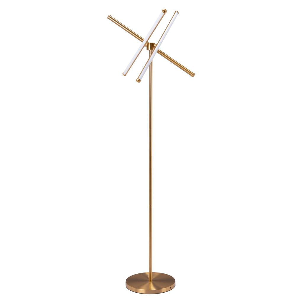 ZUO Garza Floor Lamp Brass