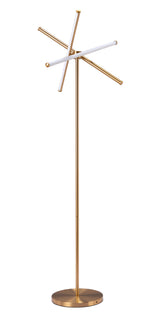 ZUO Garza Floor Lamp Brass