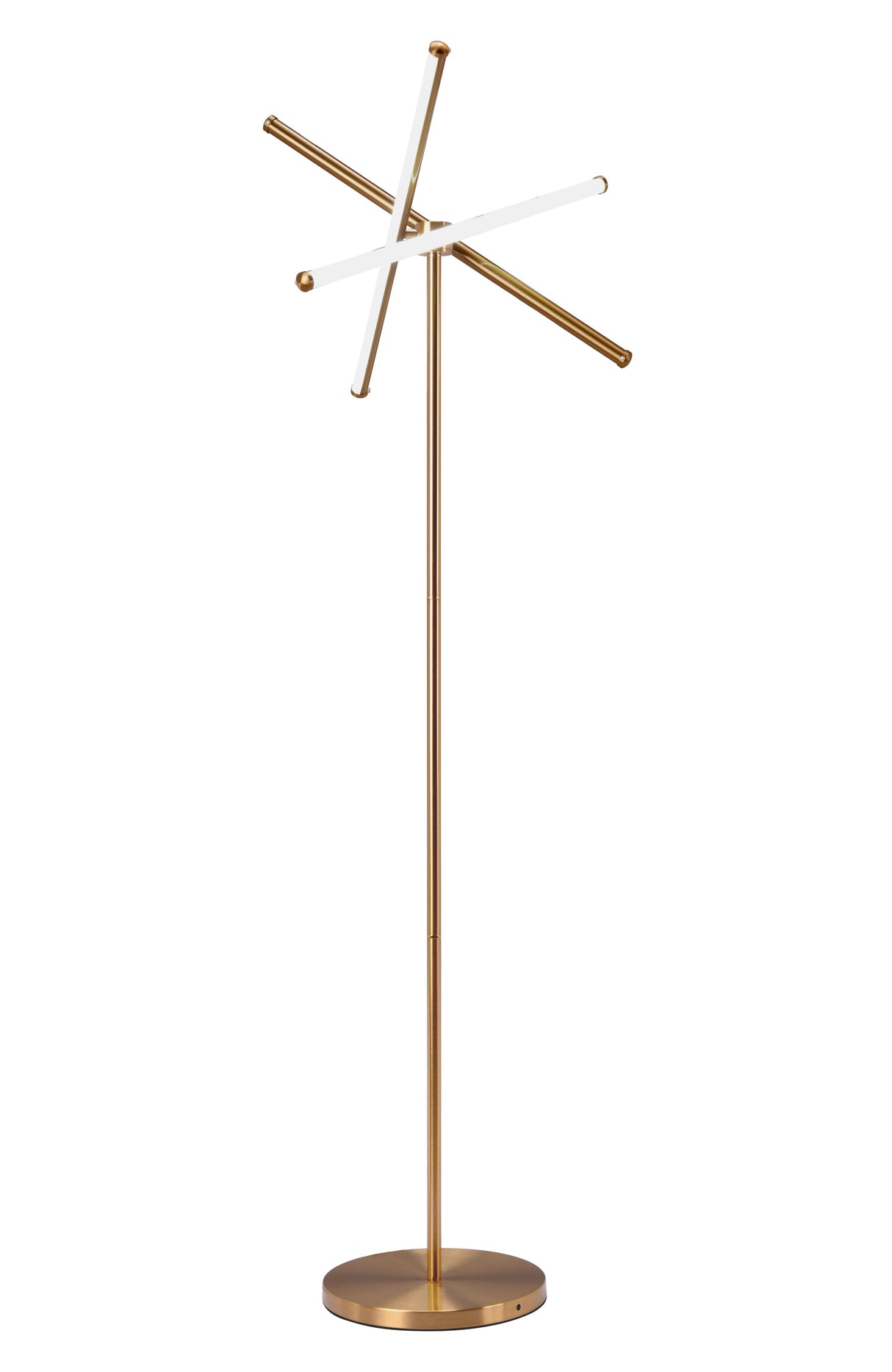 ZUO Garza Floor Lamp Brass