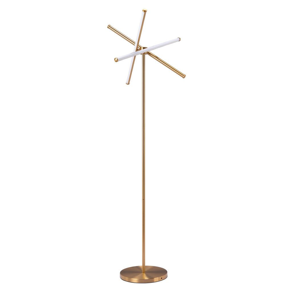 ZUO Garza Floor Lamp Brass