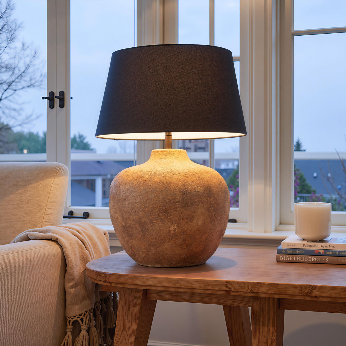 ZUO Basil Table Lamp Black
