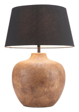 ZUO Basil Table Lamp Black