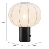 ZUO Wisteria Table Lamp White