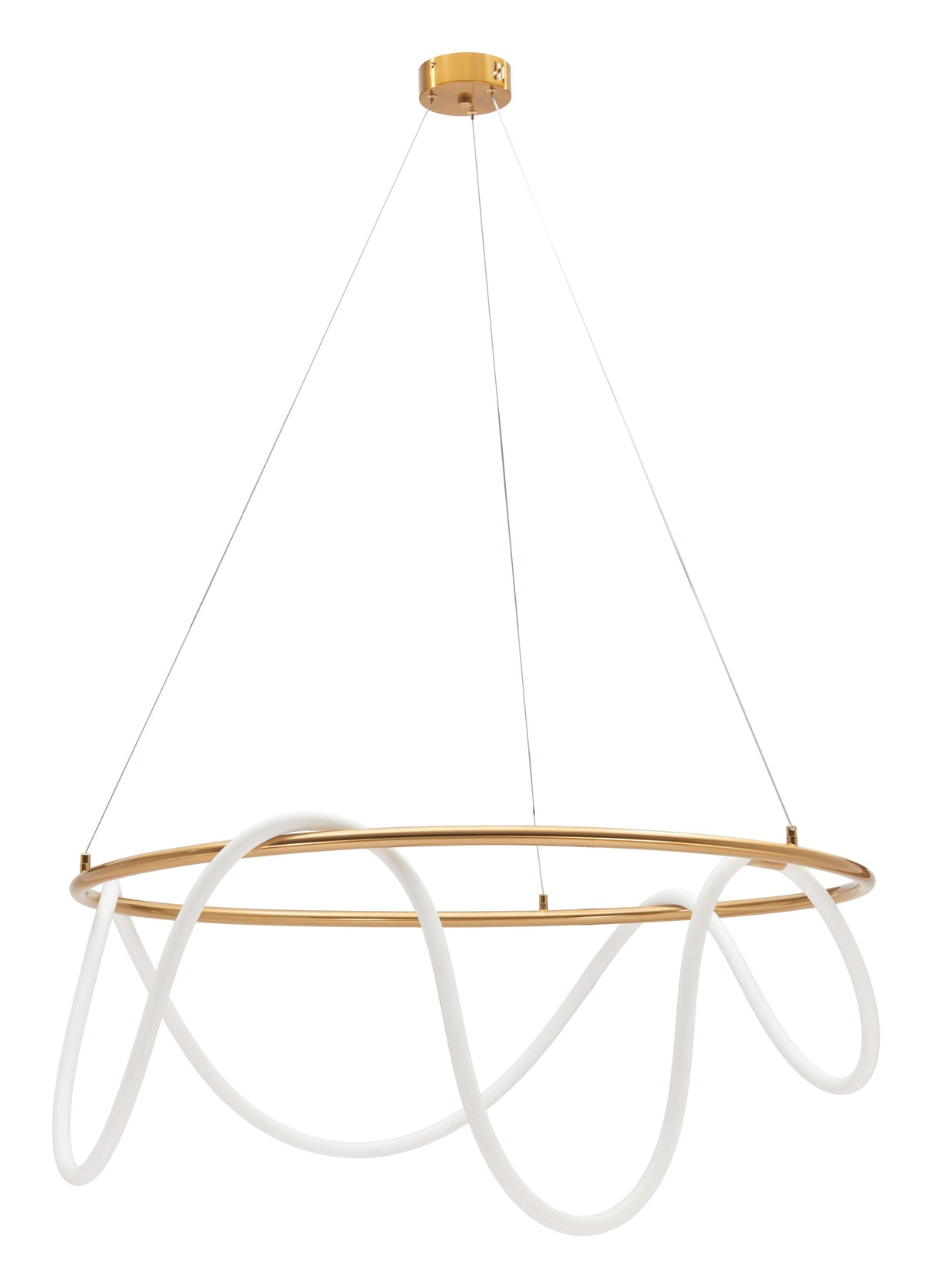 ZUO Wiber Ceiling Lamp Brass