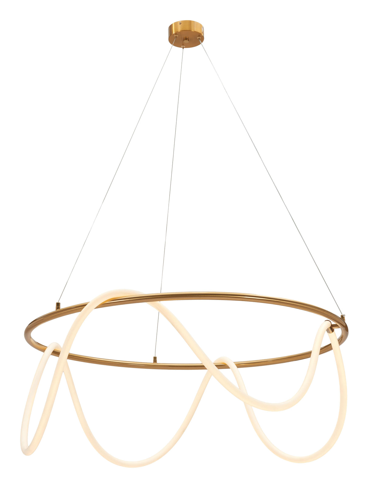 ZUO Wiber Ceiling Lamp Brass