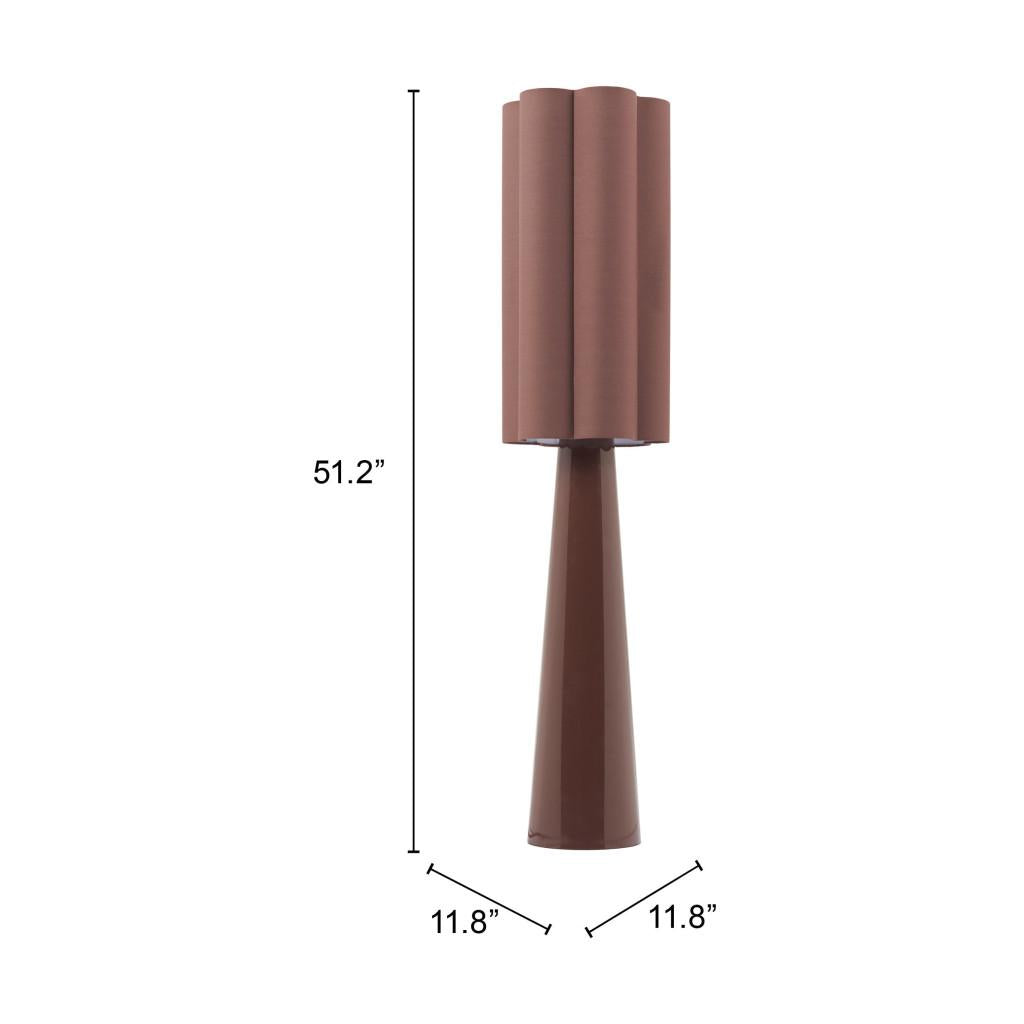 ZUO Violet Floor Lamp Brown