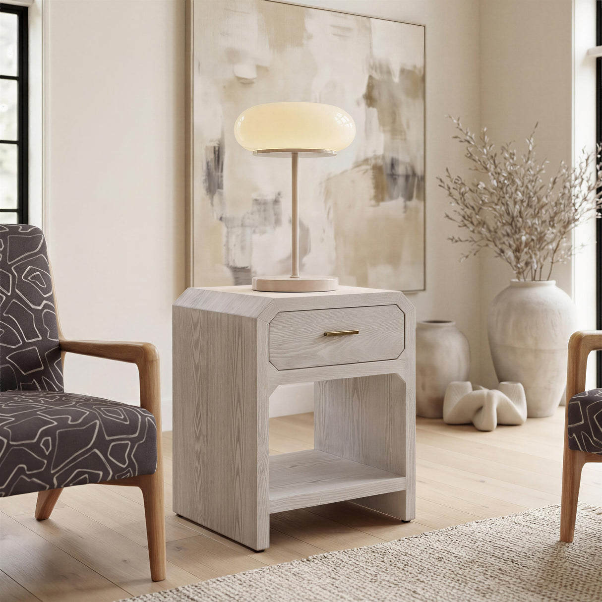 ZUO Munk Table Lamp Beige