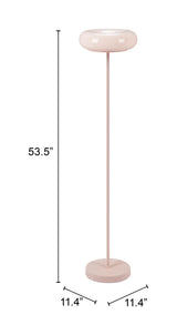 ZUO Munk Floor Lamp Pink
