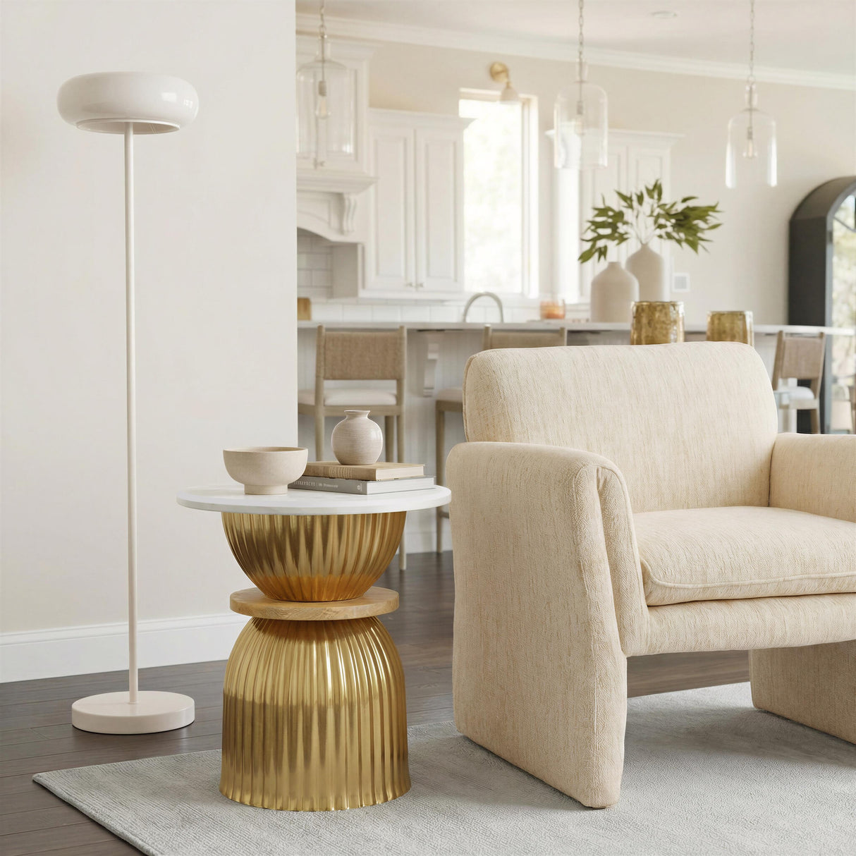 ZUO Munk Floor Lamp Beige