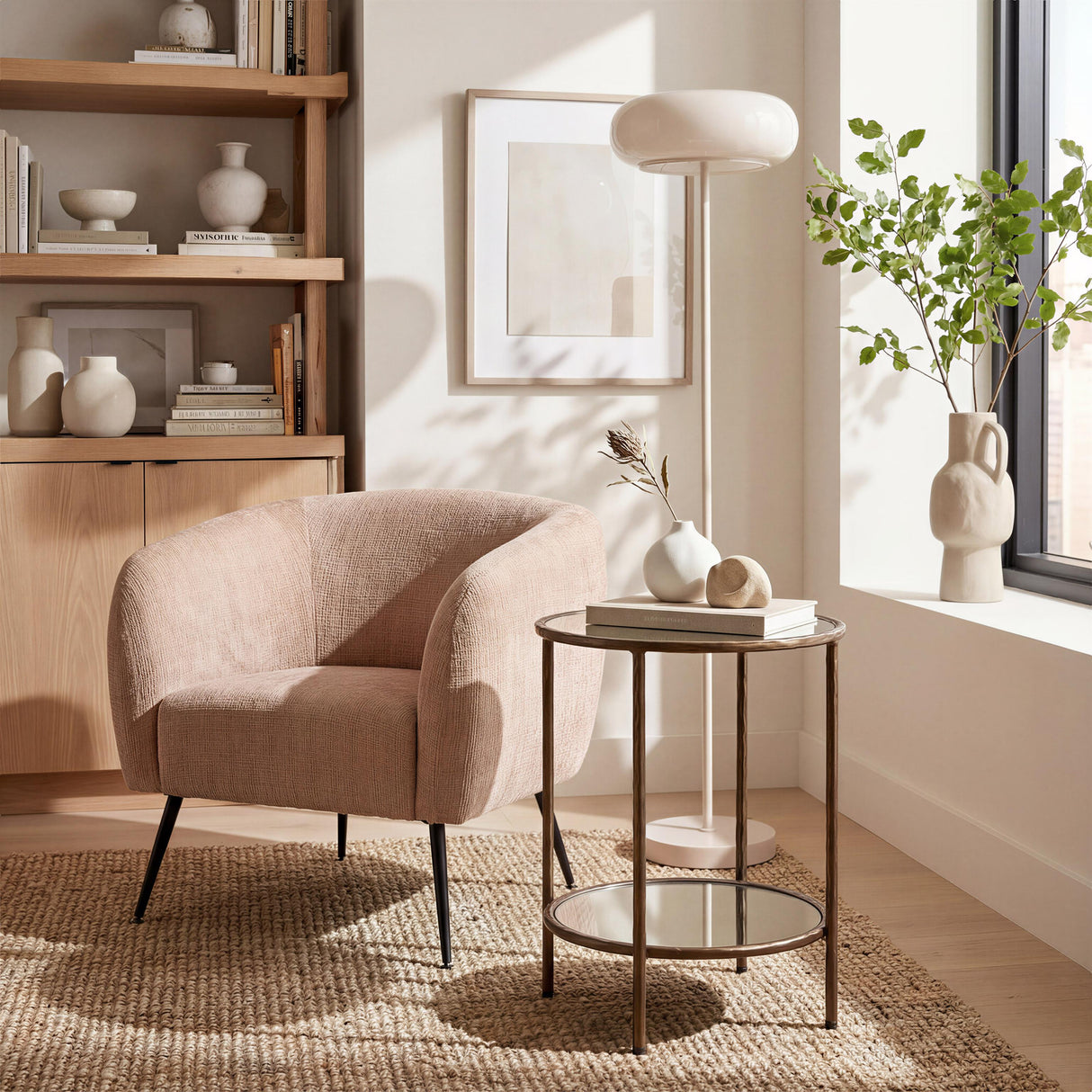 ZUO Munk Floor Lamp Beige