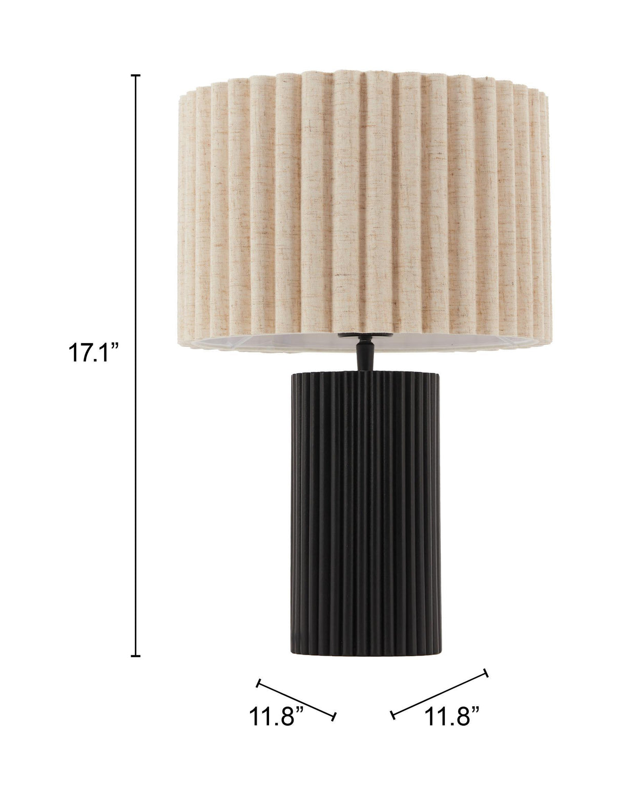 ZUO Aurora Table Lamp Beige & Black