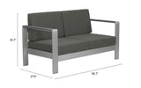 ZUO Cosmopolitan Sofa Dark Gray