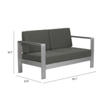 ZUO Cosmopolitan Sofa Dark Gray