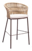 ZUO Freycinet Barstool (Set of 2) Natural