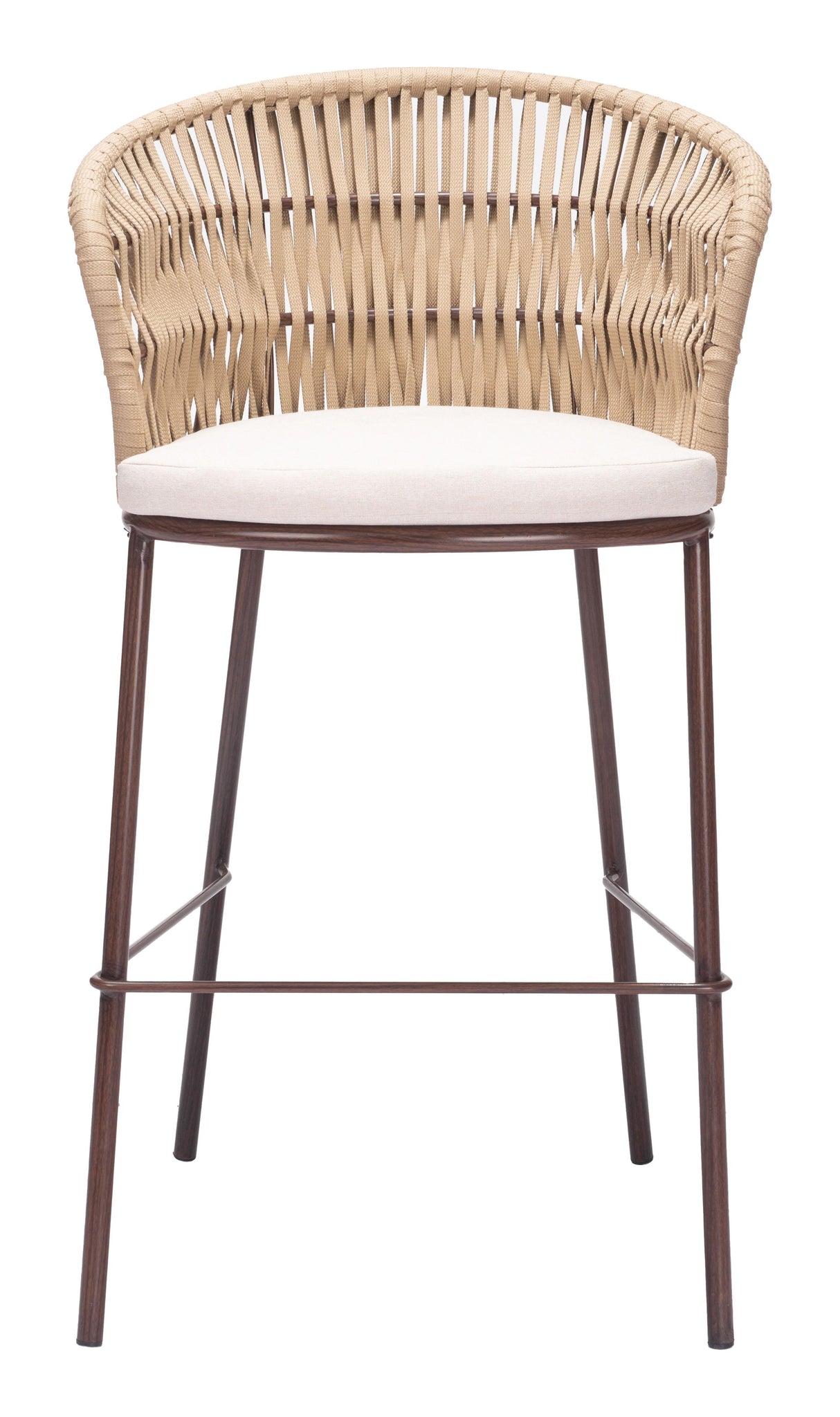 ZUO Freycinet Barstool (Set of 2) Natural