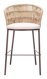 ZUO Freycinet Barstool (Set of 2) Natural