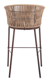 ZUO Freycinet Barstool (Set of 2) Natural