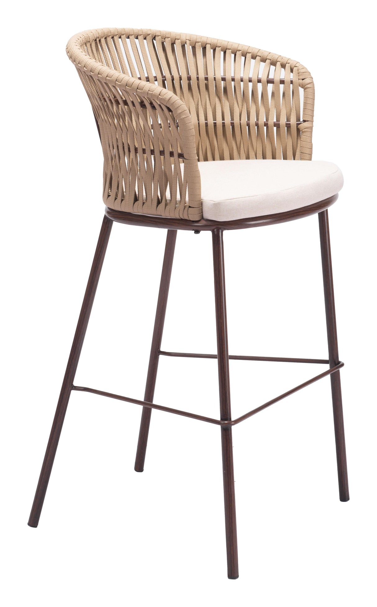 ZUO Freycinet Barstool (Set of 2) Natural