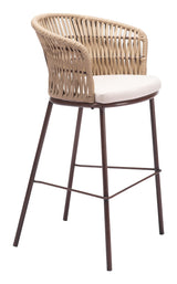 ZUO Freycinet Barstool (Set of 2) Natural