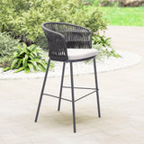 ZUO Freycinet Barstool (Set of 2) Black